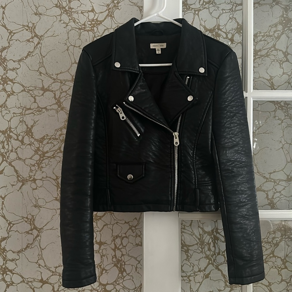 Silence + Noise Leather Jacket